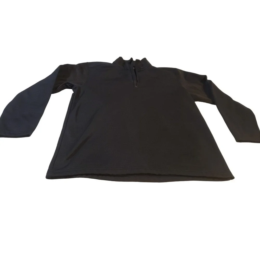 C. E. Schmidt Workwear 1/4 Zip Black‎  Fleece Pullover Men's Size Medium